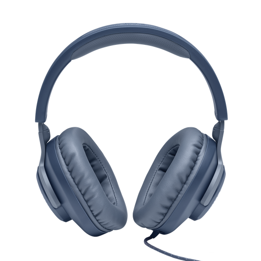 JBL Quantum 100 - Blue - Wired over-ear gaming headset with flip-up mic - Detailshot 2 image number null